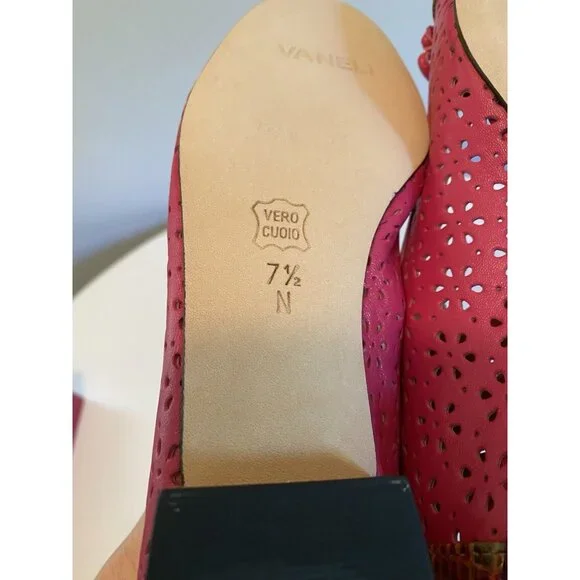 New Vaneli Farro Fuchsia Women’s Size 7 1/2 N Slip On Flats Colorful Shoe - Picture 9 of 11